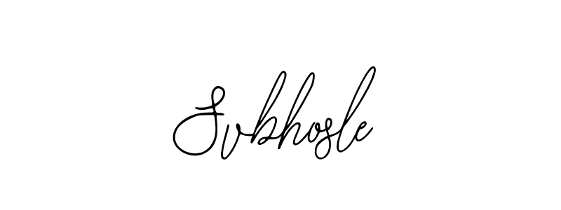 You should practise on your own different ways (Bearetta-2O07w) to write your name (Svbhosle) in signature. don't let someone else do it for you. Svbhosle signature style 12 images and pictures png