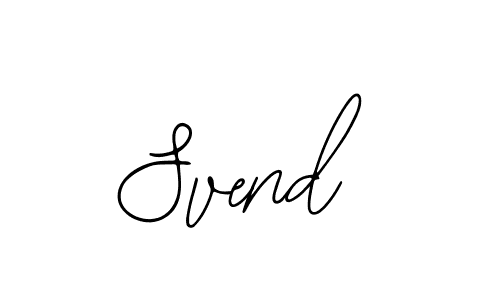 Design your own signature with our free online signature maker. With this signature software, you can create a handwritten (Bearetta-2O07w) signature for name Svend. Svend signature style 12 images and pictures png