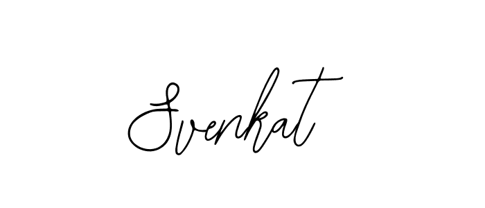 How to make Svenkat name signature. Use Bearetta-2O07w style for creating short signs online. This is the latest handwritten sign. Svenkat signature style 12 images and pictures png
