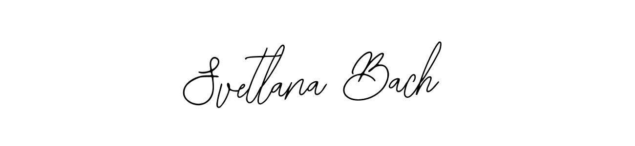 Also You can easily find your signature by using the search form. We will create Svetlana Bach name handwritten signature images for you free of cost using Bearetta-2O07w sign style. Svetlana Bach signature style 12 images and pictures png