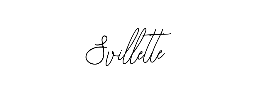 You should practise on your own different ways (Bearetta-2O07w) to write your name (Svillette) in signature. don't let someone else do it for you. Svillette signature style 12 images and pictures png