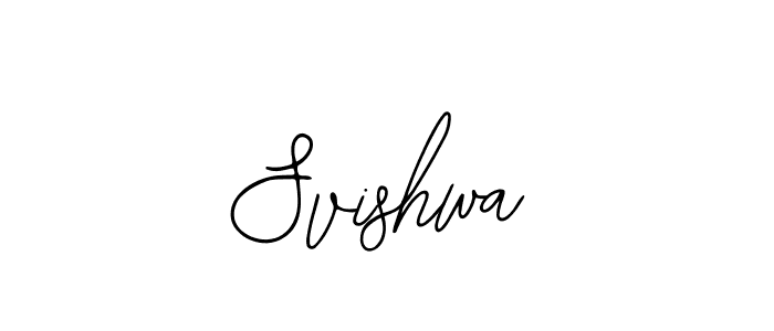 How to make Svishwa name signature. Use Bearetta-2O07w style for creating short signs online. This is the latest handwritten sign. Svishwa signature style 12 images and pictures png