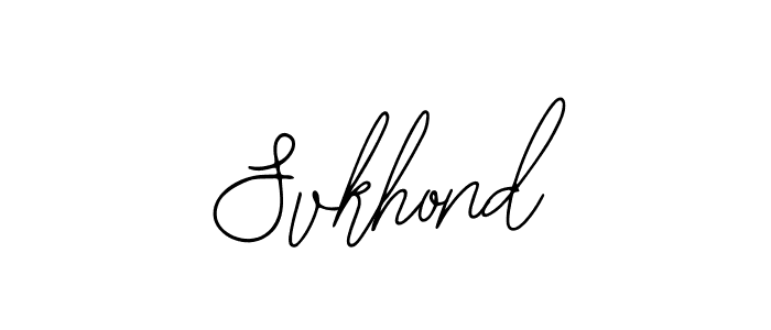 Make a beautiful signature design for name Svkhond. With this signature (Bearetta-2O07w) style, you can create a handwritten signature for free. Svkhond signature style 12 images and pictures png