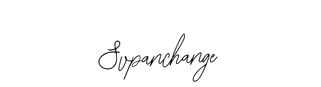 How to make Svpanchange name signature. Use Bearetta-2O07w style for creating short signs online. This is the latest handwritten sign. Svpanchange signature style 12 images and pictures png
