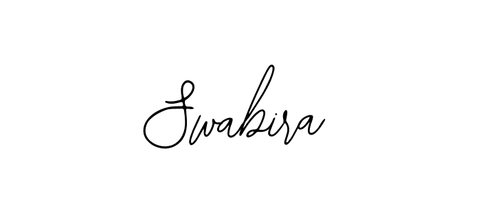 How to make Swabira name signature. Use Bearetta-2O07w style for creating short signs online. This is the latest handwritten sign. Swabira signature style 12 images and pictures png