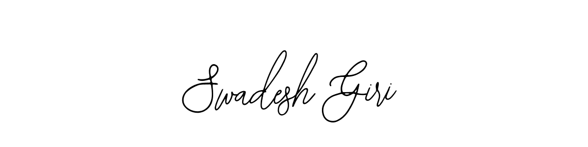 Use a signature maker to create a handwritten signature online. With this signature software, you can design (Bearetta-2O07w) your own signature for name Swadesh Giri. Swadesh Giri signature style 12 images and pictures png