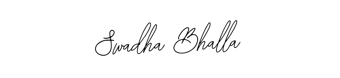 Create a beautiful signature design for name Swadha Bhalla. With this signature (Bearetta-2O07w) fonts, you can make a handwritten signature for free. Swadha Bhalla signature style 12 images and pictures png