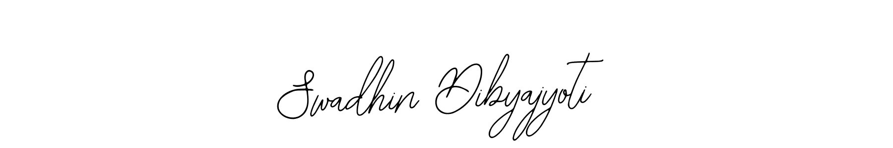 Bearetta-2O07w is a professional signature style that is perfect for those who want to add a touch of class to their signature. It is also a great choice for those who want to make their signature more unique. Get Swadhin Dibyajyoti name to fancy signature for free. Swadhin Dibyajyoti signature style 12 images and pictures png