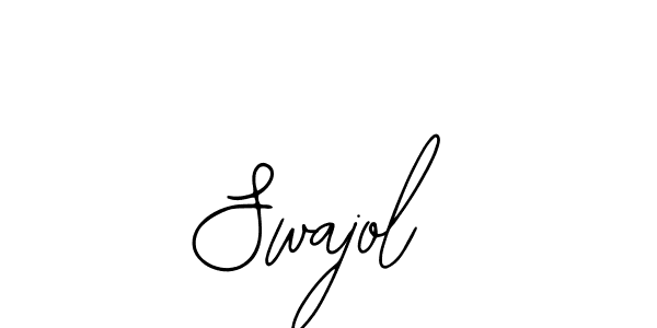 You should practise on your own different ways (Bearetta-2O07w) to write your name (Swajol) in signature. don't let someone else do it for you. Swajol signature style 12 images and pictures png