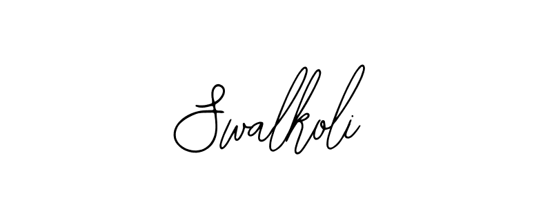 if you are searching for the best signature style for your name Swalkoli. so please give up your signature search. here we have designed multiple signature styles  using Bearetta-2O07w. Swalkoli signature style 12 images and pictures png