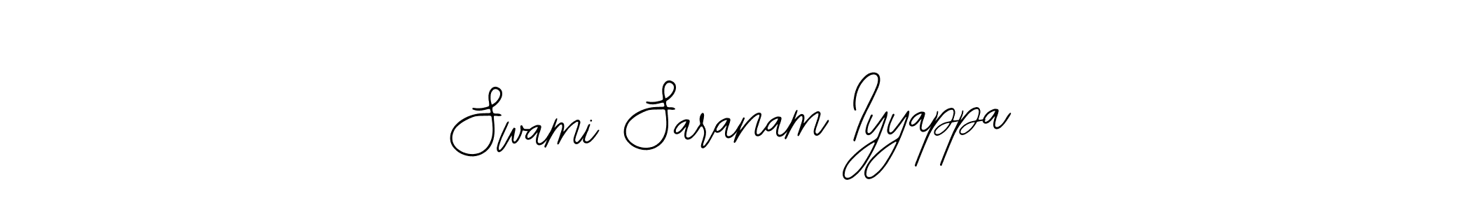 You should practise on your own different ways (Bearetta-2O07w) to write your name (Swami Saranam Iyyappa) in signature. don't let someone else do it for you. Swami Saranam Iyyappa signature style 12 images and pictures png