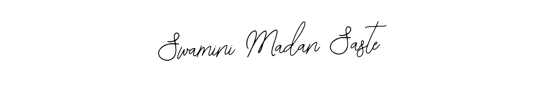 Also You can easily find your signature by using the search form. We will create Swamini Madan Saste name handwritten signature images for you free of cost using Bearetta-2O07w sign style. Swamini Madan Saste signature style 12 images and pictures png