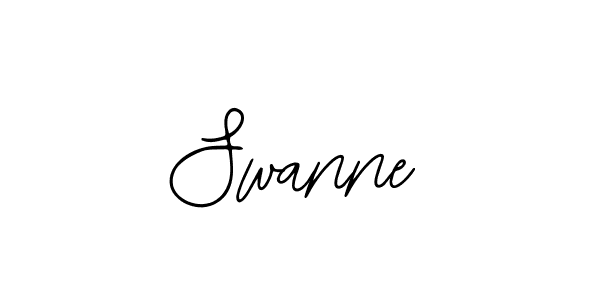 How to make Swanne name signature. Use Bearetta-2O07w style for creating short signs online. This is the latest handwritten sign. Swanne signature style 12 images and pictures png