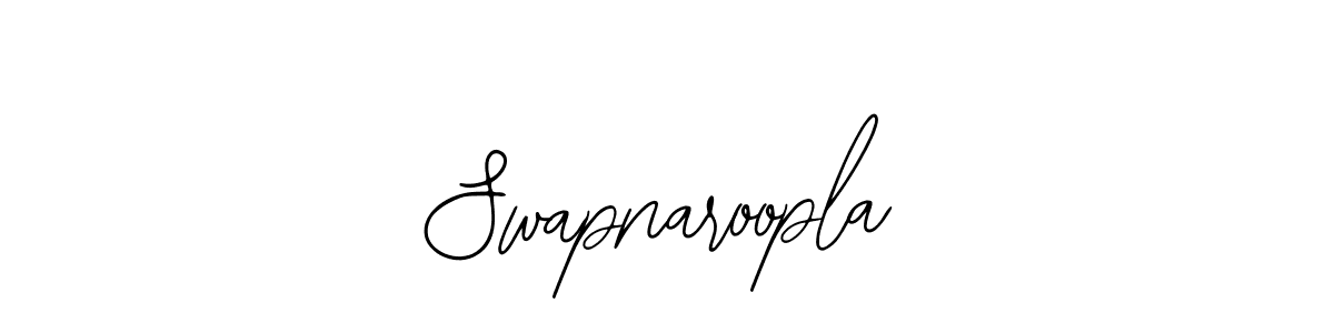 Use a signature maker to create a handwritten signature online. With this signature software, you can design (Bearetta-2O07w) your own signature for name Swapnaroopla. Swapnaroopla signature style 12 images and pictures png
