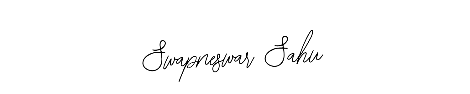 The best way (Bearetta-2O07w) to make a short signature is to pick only two or three words in your name. The name Swapneswar Sahu include a total of six letters. For converting this name. Swapneswar Sahu signature style 12 images and pictures png