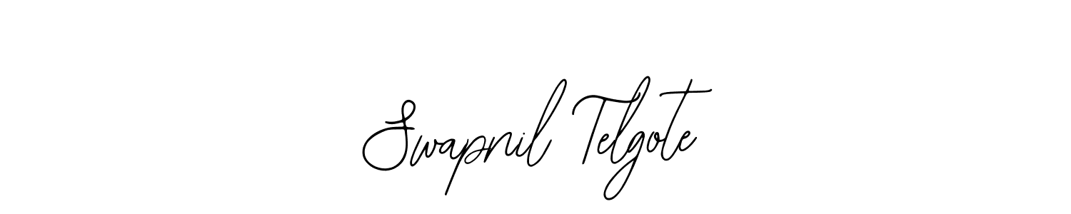 How to make Swapnil Telgote name signature. Use Bearetta-2O07w style for creating short signs online. This is the latest handwritten sign. Swapnil Telgote signature style 12 images and pictures png