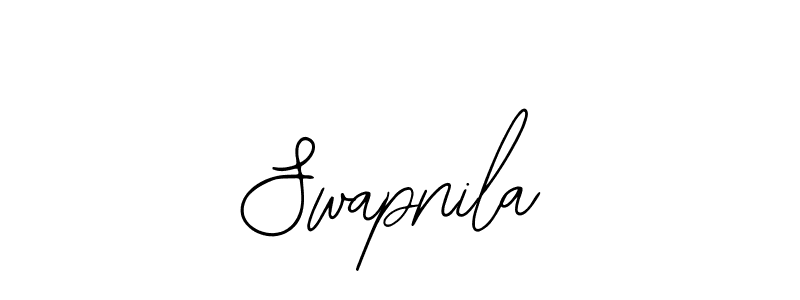 How to make Swapnila name signature. Use Bearetta-2O07w style for creating short signs online. This is the latest handwritten sign. Swapnila signature style 12 images and pictures png