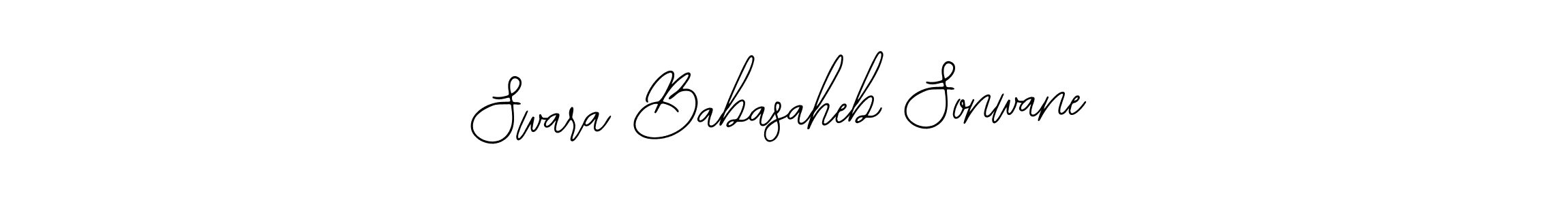 Design your own signature with our free online signature maker. With this signature software, you can create a handwritten (Bearetta-2O07w) signature for name Swara Babasaheb Sonwane. Swara Babasaheb Sonwane signature style 12 images and pictures png