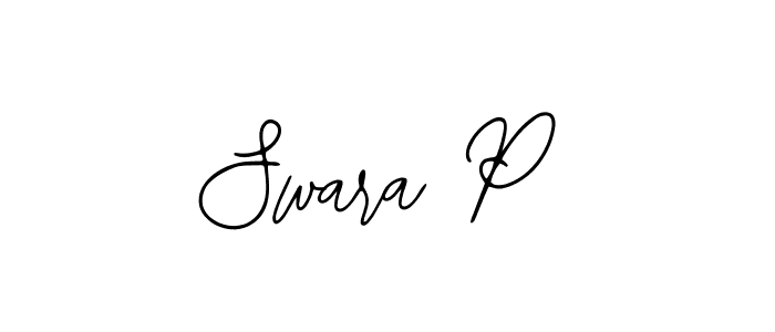 You should practise on your own different ways (Bearetta-2O07w) to write your name (Swara P) in signature. don't let someone else do it for you. Swara P signature style 12 images and pictures png