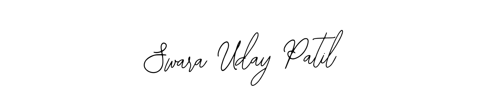 The best way (Bearetta-2O07w) to make a short signature is to pick only two or three words in your name. The name Swara Uday Patil include a total of six letters. For converting this name. Swara Uday Patil signature style 12 images and pictures png