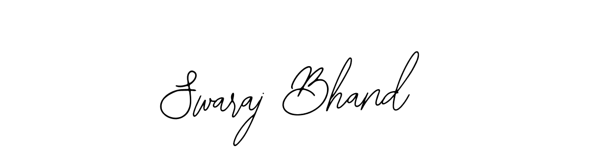 Use a signature maker to create a handwritten signature online. With this signature software, you can design (Bearetta-2O07w) your own signature for name Swaraj Bhand. Swaraj Bhand signature style 12 images and pictures png