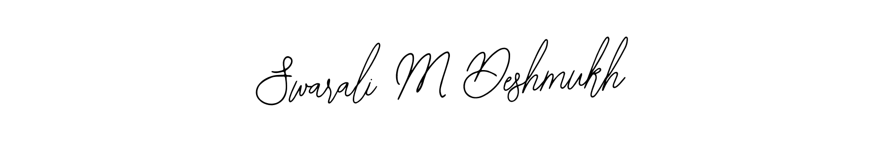 The best way (Bearetta-2O07w) to make a short signature is to pick only two or three words in your name. The name Swarali M Deshmukh include a total of six letters. For converting this name. Swarali M Deshmukh signature style 12 images and pictures png