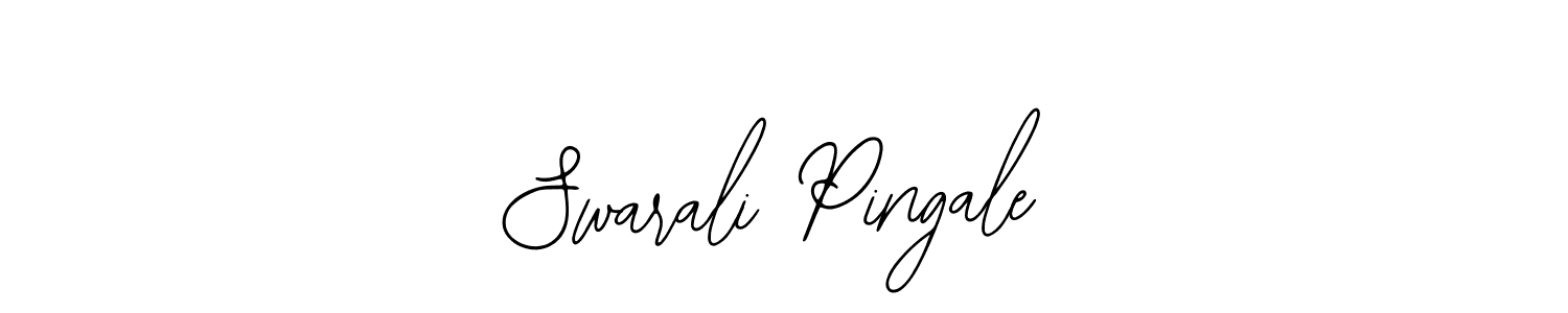 You should practise on your own different ways (Bearetta-2O07w) to write your name (Swarali Pingale) in signature. don't let someone else do it for you. Swarali Pingale signature style 12 images and pictures png