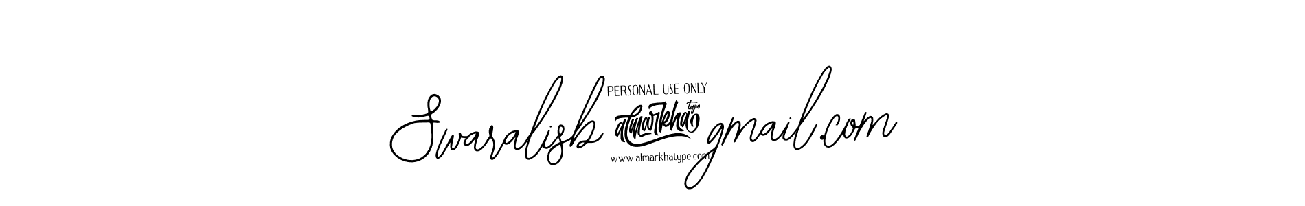 How to Draw Swaralisb@gmail.com signature style? Bearetta-2O07w is a latest design signature styles for name Swaralisb@gmail.com. Swaralisb@gmail.com signature style 12 images and pictures png