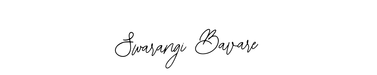 Bearetta-2O07w is a professional signature style that is perfect for those who want to add a touch of class to their signature. It is also a great choice for those who want to make their signature more unique. Get Swarangi Bavare name to fancy signature for free. Swarangi Bavare signature style 12 images and pictures png