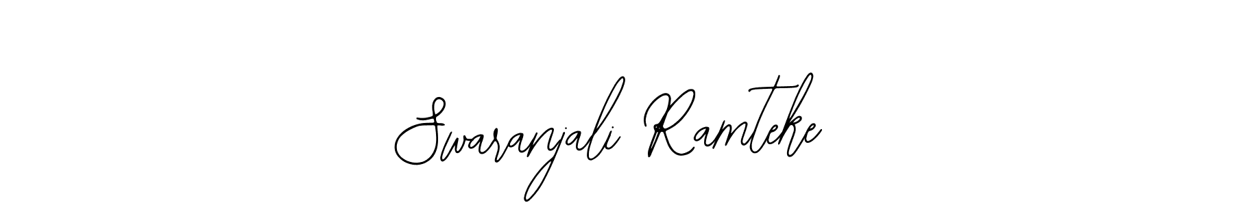 Bearetta-2O07w is a professional signature style that is perfect for those who want to add a touch of class to their signature. It is also a great choice for those who want to make their signature more unique. Get Swaranjali Ramteke name to fancy signature for free. Swaranjali Ramteke signature style 12 images and pictures png