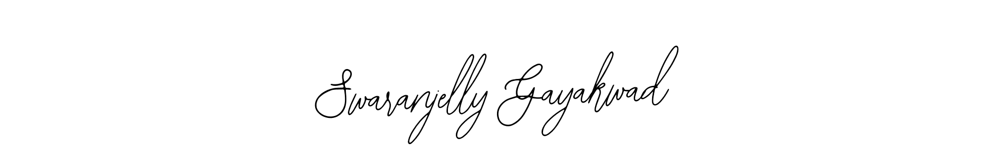 How to make Swaranjelly Gayakwad name signature. Use Bearetta-2O07w style for creating short signs online. This is the latest handwritten sign. Swaranjelly Gayakwad signature style 12 images and pictures png