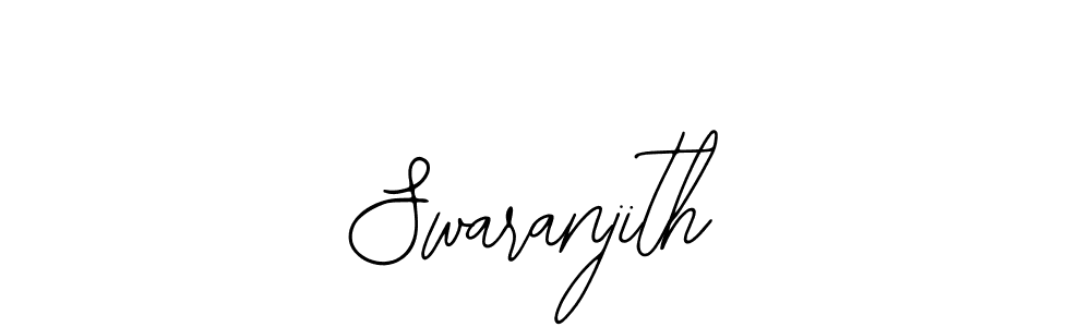 if you are searching for the best signature style for your name Swaranjith. so please give up your signature search. here we have designed multiple signature styles  using Bearetta-2O07w. Swaranjith signature style 12 images and pictures png