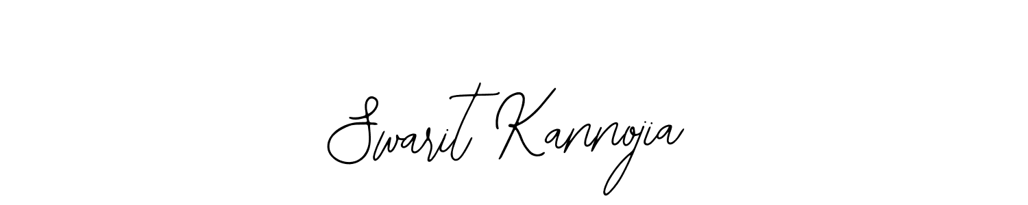 if you are searching for the best signature style for your name Swarit Kannojia. so please give up your signature search. here we have designed multiple signature styles  using Bearetta-2O07w. Swarit Kannojia signature style 12 images and pictures png