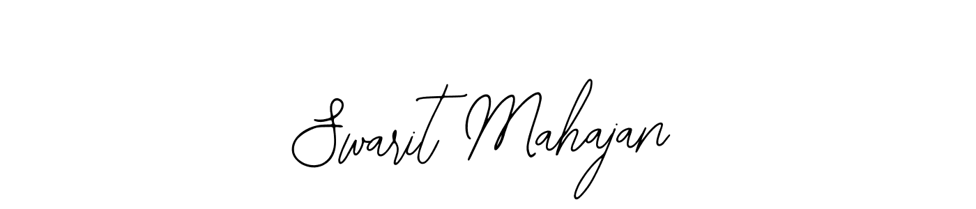 You should practise on your own different ways (Bearetta-2O07w) to write your name (Swarit Mahajan) in signature. don't let someone else do it for you. Swarit Mahajan signature style 12 images and pictures png