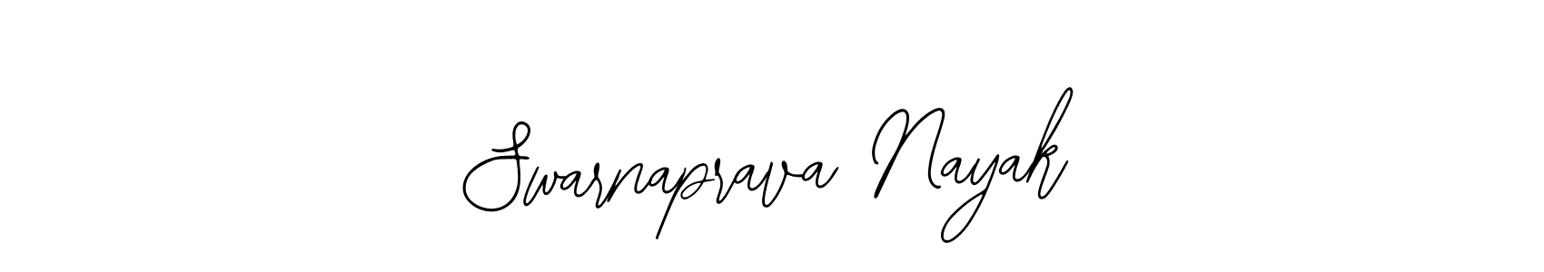 The best way (Bearetta-2O07w) to make a short signature is to pick only two or three words in your name. The name Swarnaprava Nayak include a total of six letters. For converting this name. Swarnaprava Nayak signature style 12 images and pictures png
