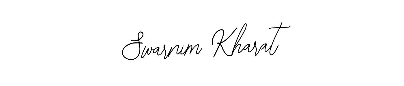 Use a signature maker to create a handwritten signature online. With this signature software, you can design (Bearetta-2O07w) your own signature for name Swarnim Kharat. Swarnim Kharat signature style 12 images and pictures png