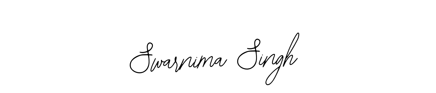 How to make Swarnima Singh name signature. Use Bearetta-2O07w style for creating short signs online. This is the latest handwritten sign. Swarnima Singh signature style 12 images and pictures png