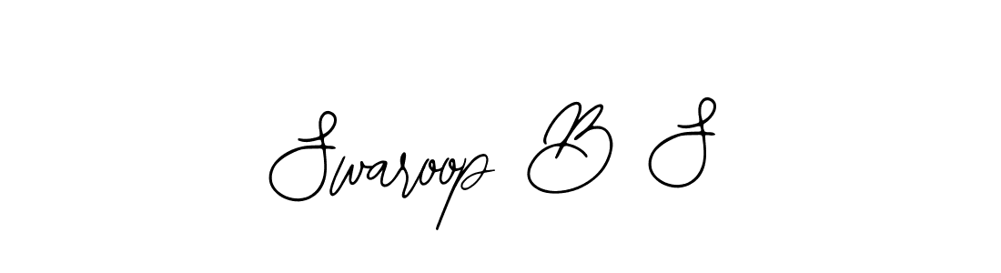 if you are searching for the best signature style for your name Swaroop B S. so please give up your signature search. here we have designed multiple signature styles  using Bearetta-2O07w. Swaroop B S signature style 12 images and pictures png