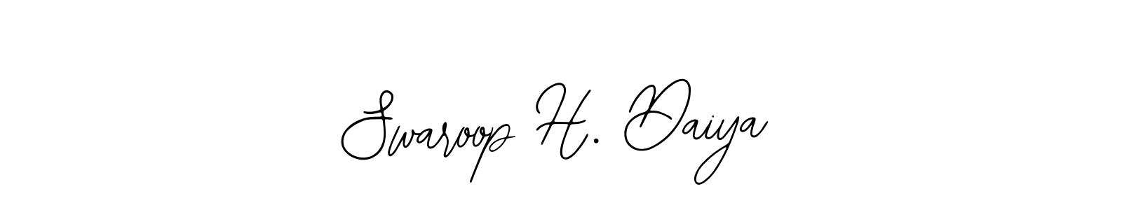 Create a beautiful signature design for name Swaroop H. Daiya. With this signature (Bearetta-2O07w) fonts, you can make a handwritten signature for free. Swaroop H. Daiya signature style 12 images and pictures png