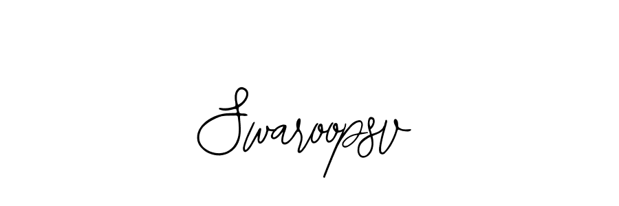 How to make Swaroopsv signature? Bearetta-2O07w is a professional autograph style. Create handwritten signature for Swaroopsv name. Swaroopsv signature style 12 images and pictures png
