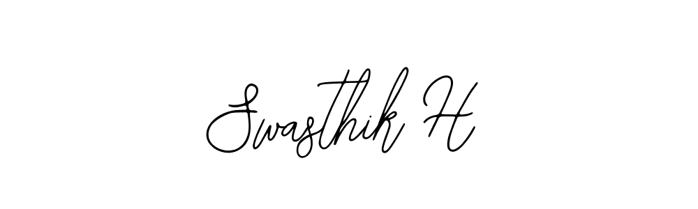 Make a beautiful signature design for name Swasthik H. With this signature (Bearetta-2O07w) style, you can create a handwritten signature for free. Swasthik H signature style 12 images and pictures png