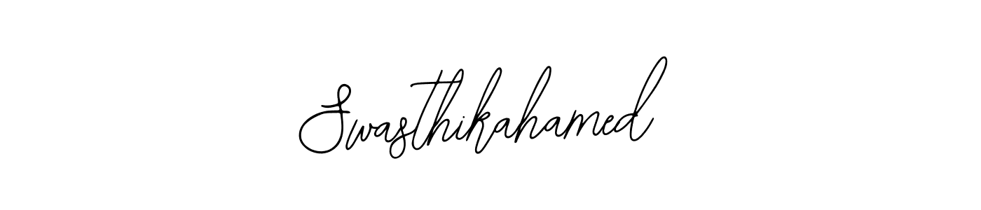 Also we have Swasthikahamed name is the best signature style. Create professional handwritten signature collection using Bearetta-2O07w autograph style. Swasthikahamed signature style 12 images and pictures png