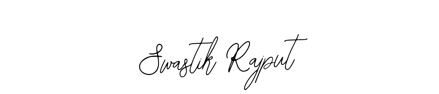 How to make Swastik Rajput name signature. Use Bearetta-2O07w style for creating short signs online. This is the latest handwritten sign. Swastik Rajput signature style 12 images and pictures png