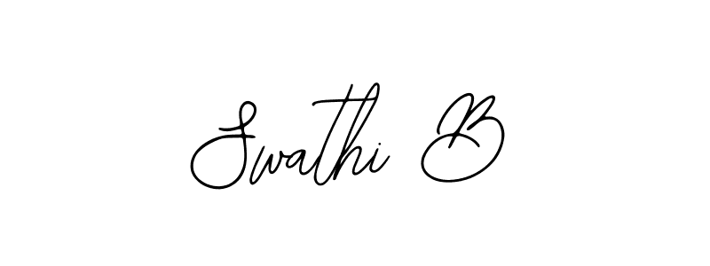 Design your own signature with our free online signature maker. With this signature software, you can create a handwritten (Bearetta-2O07w) signature for name Swathi B. Swathi B signature style 12 images and pictures png