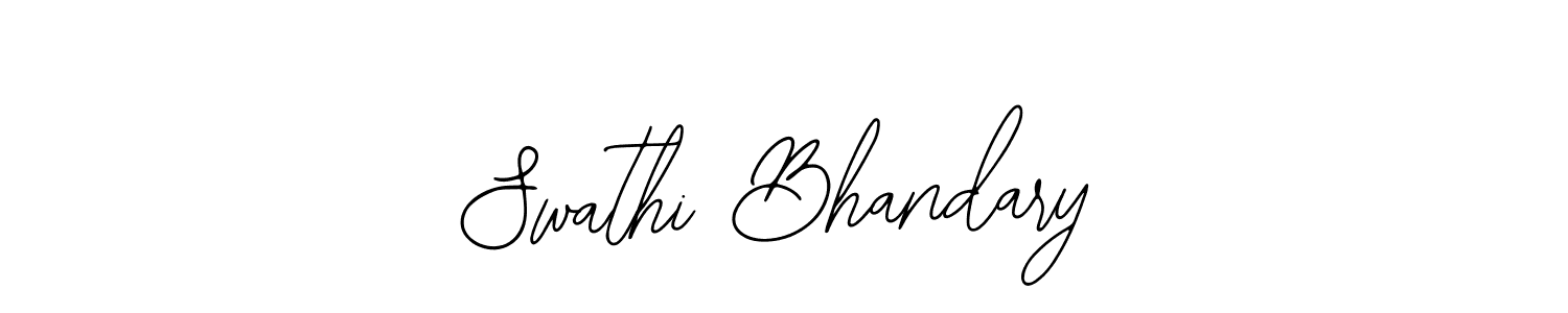 Design your own signature with our free online signature maker. With this signature software, you can create a handwritten (Bearetta-2O07w) signature for name Swathi Bhandary. Swathi Bhandary signature style 12 images and pictures png