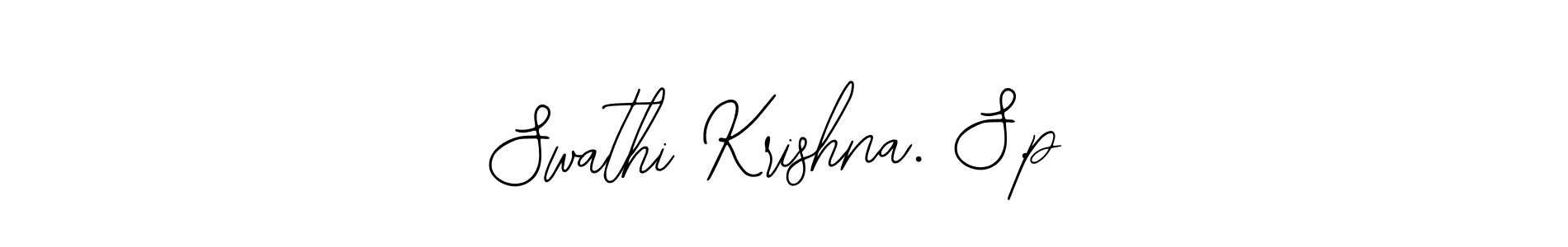 Create a beautiful signature design for name Swathi Krishna. S.p. With this signature (Bearetta-2O07w) fonts, you can make a handwritten signature for free. Swathi Krishna. S.p signature style 12 images and pictures png