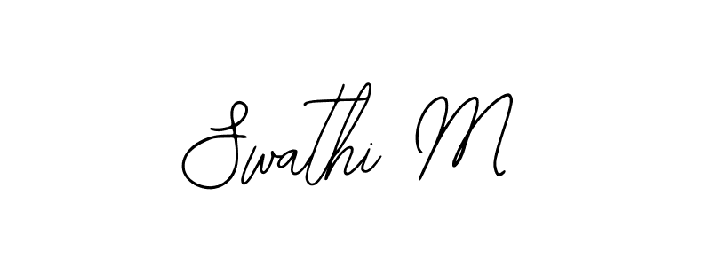 Use a signature maker to create a handwritten signature online. With this signature software, you can design (Bearetta-2O07w) your own signature for name Swathi M. Swathi M signature style 12 images and pictures png