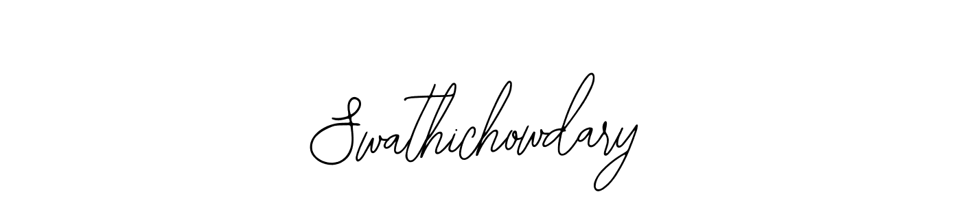 Similarly Bearetta-2O07w is the best handwritten signature design. Signature creator online .You can use it as an online autograph creator for name Swathichowdary. Swathichowdary signature style 12 images and pictures png