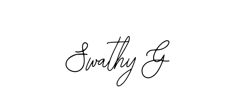 Make a beautiful signature design for name Swathy G. Use this online signature maker to create a handwritten signature for free. Swathy G signature style 12 images and pictures png