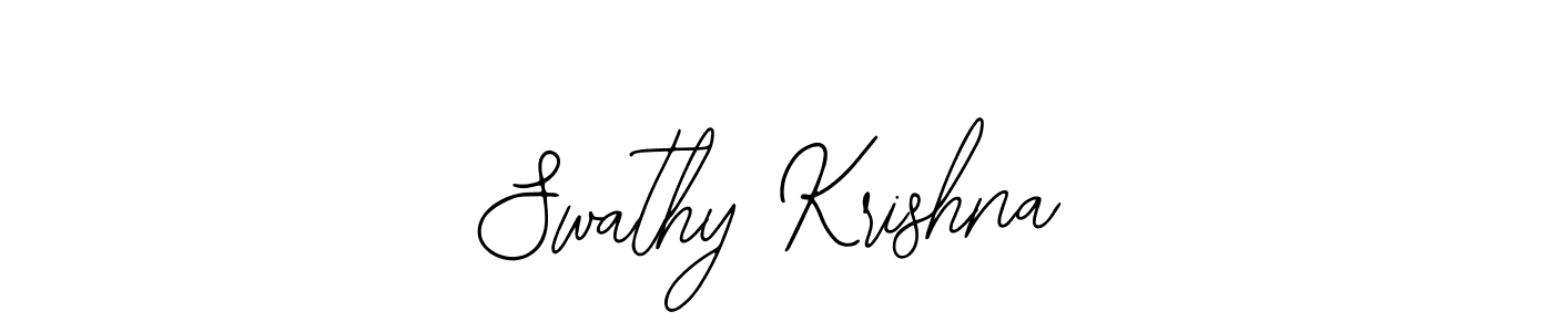 Create a beautiful signature design for name Swathy Krishna. With this signature (Bearetta-2O07w) fonts, you can make a handwritten signature for free. Swathy Krishna signature style 12 images and pictures png